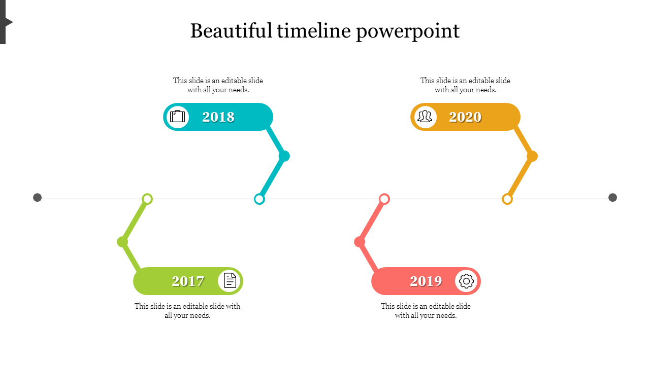 Free - Beautiful Timeline PowerPoint Presentation Slides 4-Node